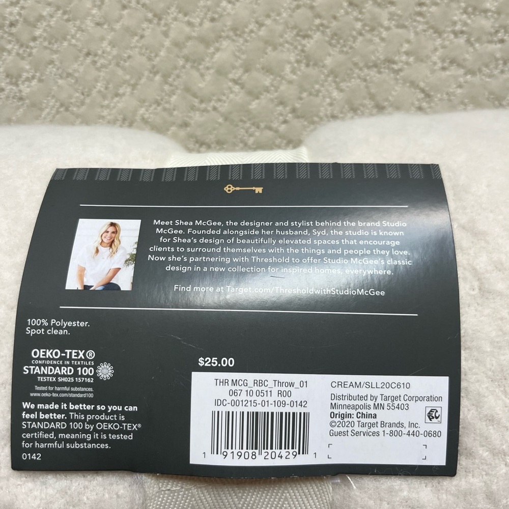 Studio McGee Cream Throw Blanket - Picture 3 of 3